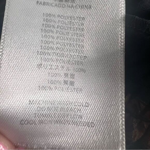 Vintage Michael Kors Equestrian Print Blouse Womens Large Navy Blue Sleeveless - Picture 6 of 6